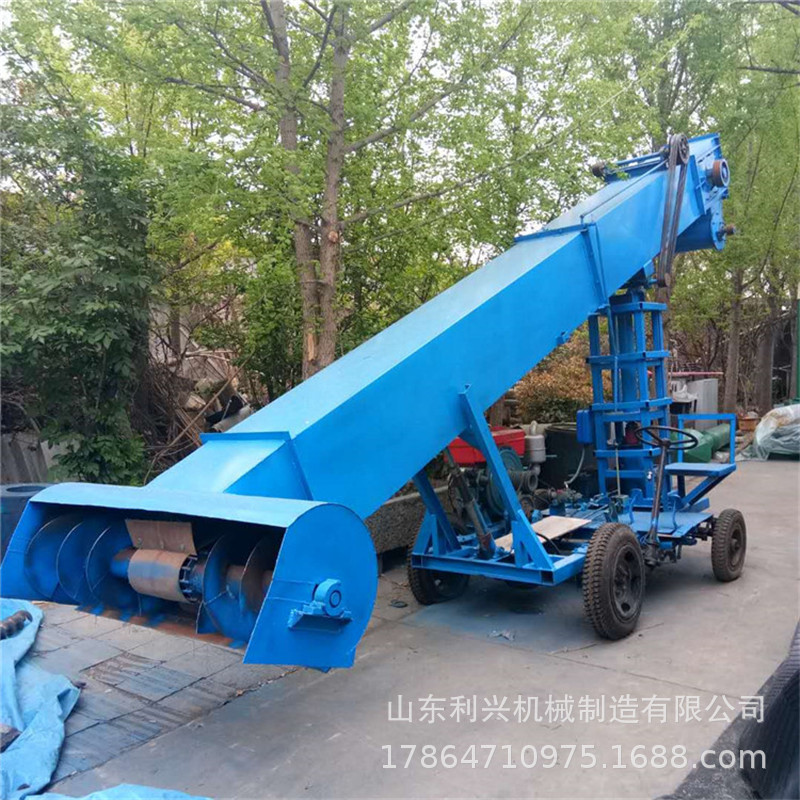 烟台粮库倒运粮食扒谷机 自走式地面散粮装车机 颗粒料装车扒粮机