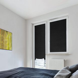 Pleated Curtain Blackout Paper Pleated Blinds No Drilling No Tools Indoor Cordless Window Treatments Home Window Curtains