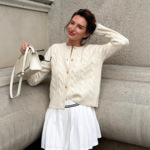 RL拉夫刺绣圆领针织毛衣女纽扣开衫外套女欧美跨境新款麻花毛衣女