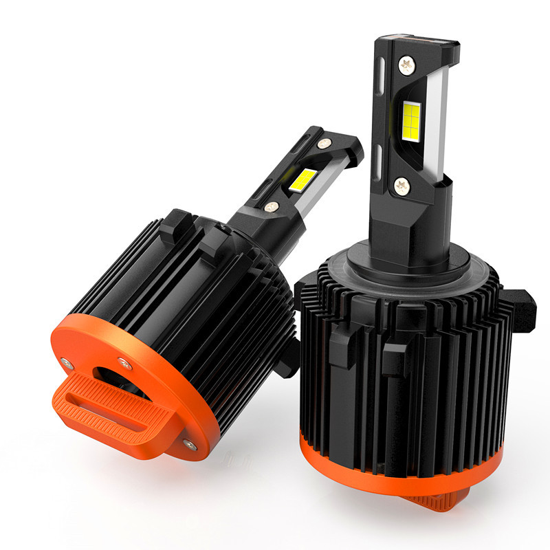 Tres tubos de cobre para Volkswagen Golf 7 faro LED especial GT7 - naranja negro, sin fijación, solución incorporada