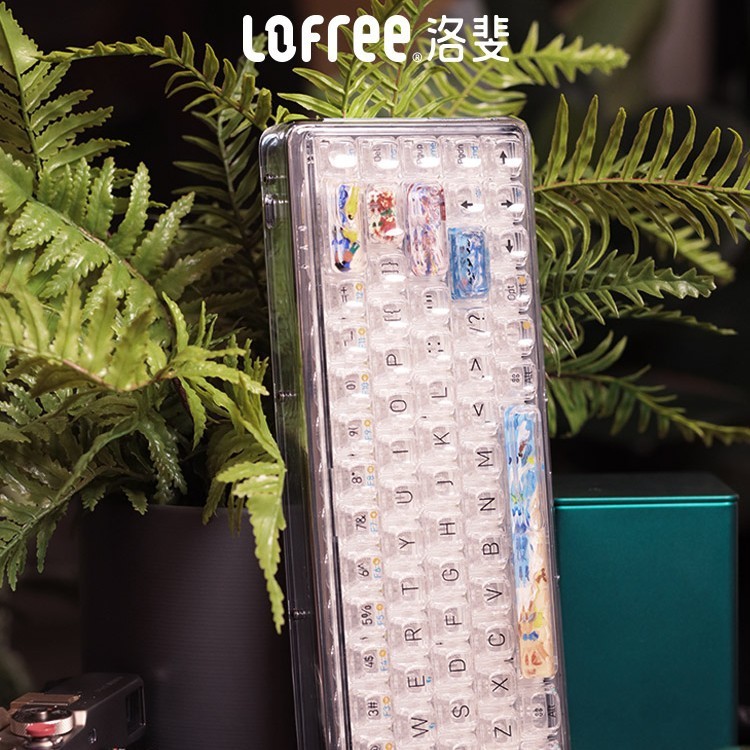 lofree洛斐1%透明机械键盘DIY键帽蓝牙无线机械键盘透明键帽|undefined