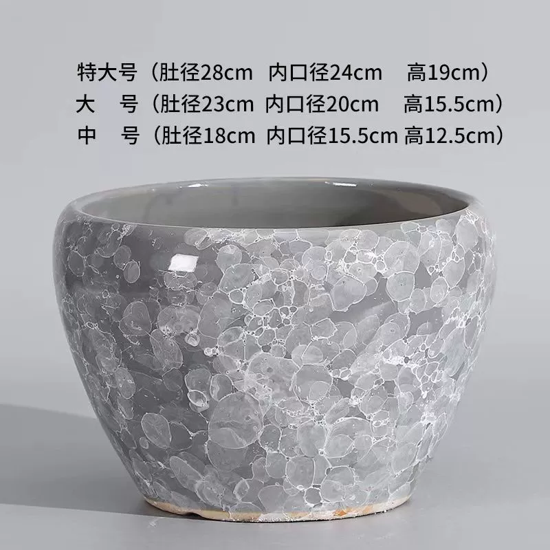 Цветочный горшок, керамический, в скандинавском стиле, роскошная гостиная, pothos, сочное денежное дерево, большой диаметр, утолщенное