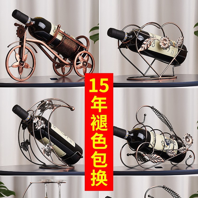 Household Red Wine Glass Rack Wine Cabinet Red Wine Rack Ornaments Wine Decoration Upside down Wine Bottle Rack Accessible Luxury High-End Wine Rack