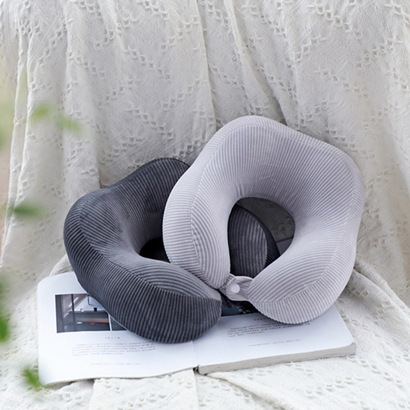 Aviation Pillow U-shaped Pillow Memory Foam Slow Rebound Pillow Neck Pillow for Lunch Break Hump Travel Office Cutter U-shaped Pillow