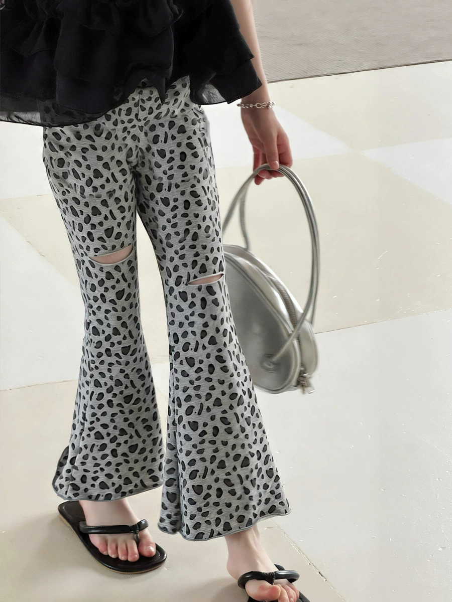 Summer children's thin flared trousers, Korean style