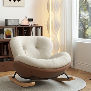 Rocking Chair Recliner Home Living Room Lazy Sofa Chair Adult Balcony Single Leisure Rocking Chair Lazy Internet Celebrity Chair