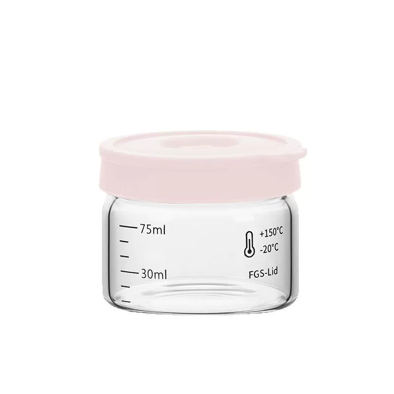 Bird's nest bottled food grade stew pot floral gelatin tremella cup high borosilicate glass sealed jar simple kitchen storage