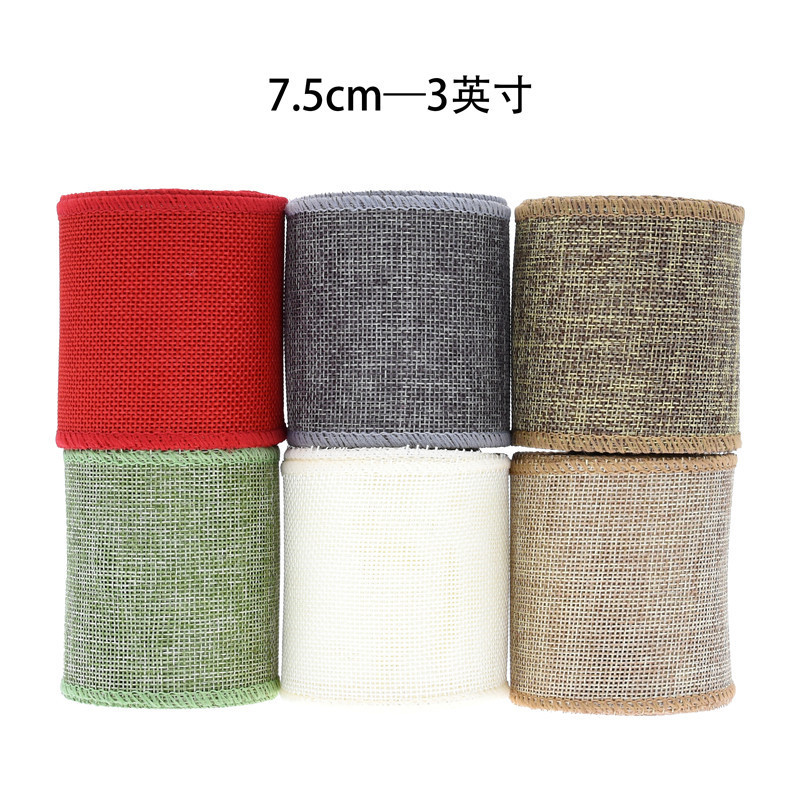 Amazon nuevo jardinería casera de color sólido borde cape arco decoración cape imitación de lino diy conjunto de accesorios