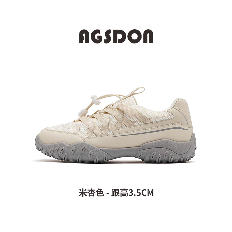 Zapatos deportivos al aire libre para mujeres 2026 nuevo estilo de primavera de senderismo casuales zapatos de entrenamiento de papá de montaña zapatos blancos pequeños
