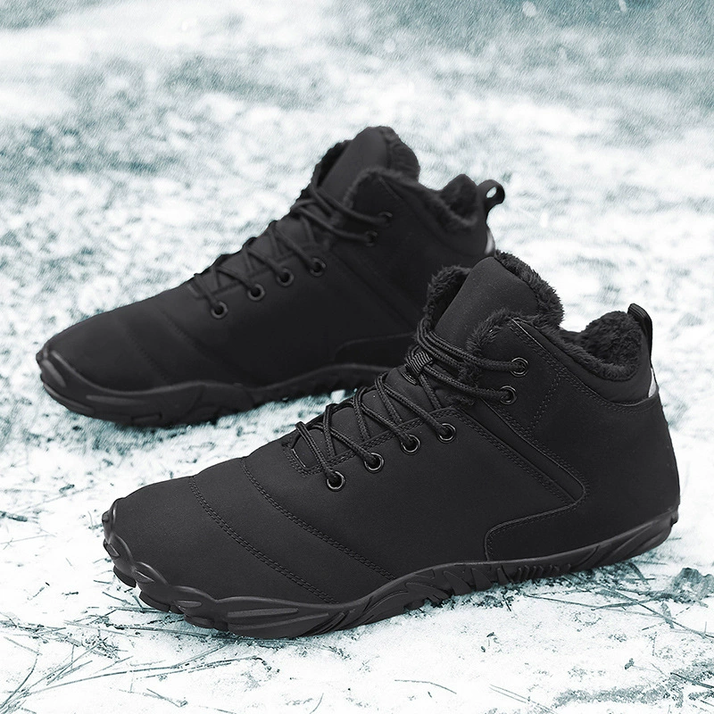 Трансграничные новые мужские и женские теплые хлопчатобумажные сапоги мужские наружные водонепроницаемые нескользящие хлопчатобумажные туфли пара альпинистских сапог