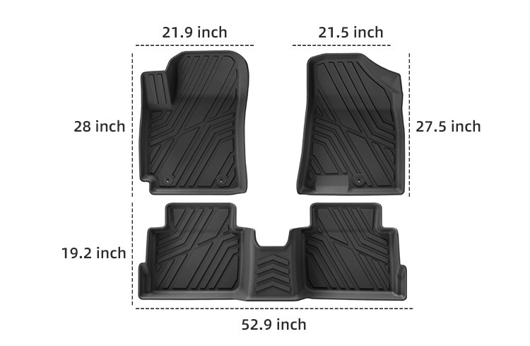 Suitable for 24 Modern Kona Car Floor Mats, Special Tpe Floor Mats, Trunk Mats, Cross-Border