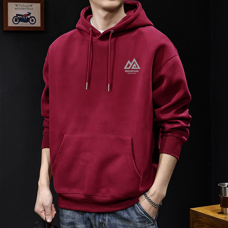 Chaqueta encapuchada masculina primavera y otoño marca de moda americana chaqueta de peso retrogrado chaqueta de pareja casual suelta camisa con sombrero de manga larga