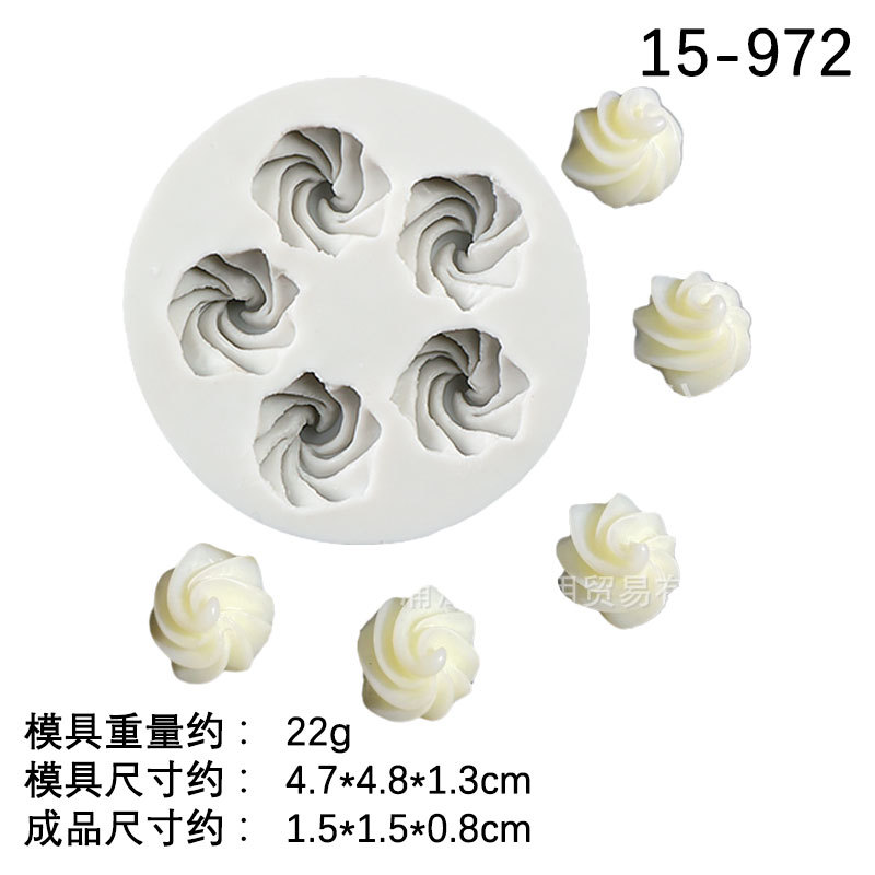 Grandes y pequeñas partículas crema molde de silicona pastel postre Decoración Accesorios fondant chocolate molde para hornear