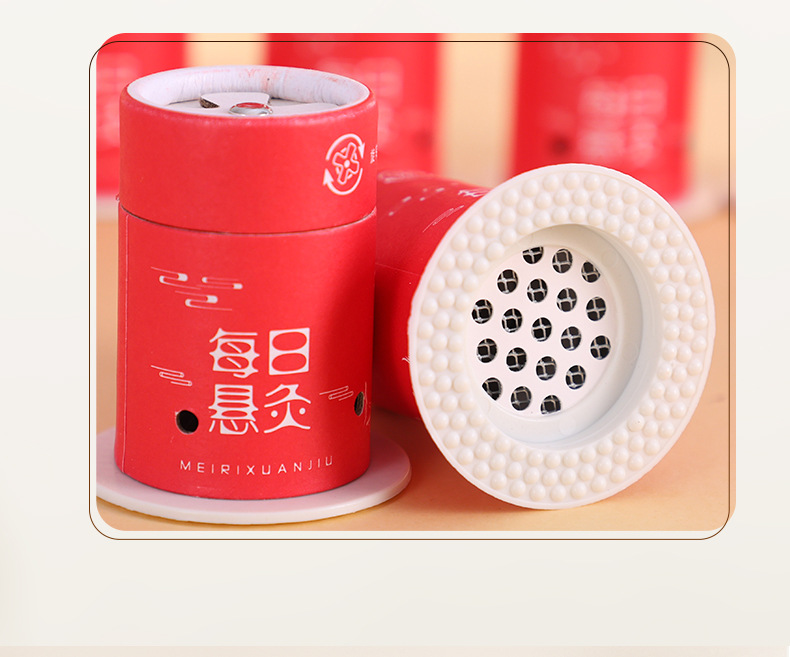 Portable Single Hole Moxibustion Tube Mini Hanging Moxa Stick Holder for Home Warming Care preparation