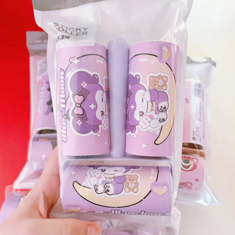 粘毛器かわいいクロロ粘毛器ドラムセット家庭用衣類ペット除毛器長柄粘毛器|undefined