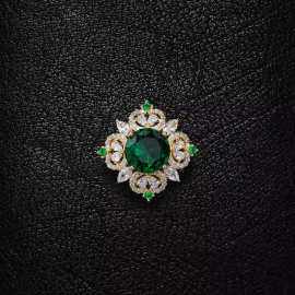 水晶胸针高档女奢华气质胸花领口别针扣固定开衫衣服胸口防走光扣