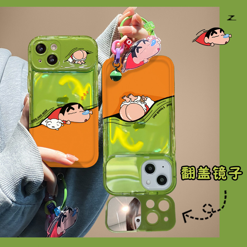 适用于苹果16PROMAX手机壳新款小众iphone13/12pro睡觉8plus挂坠