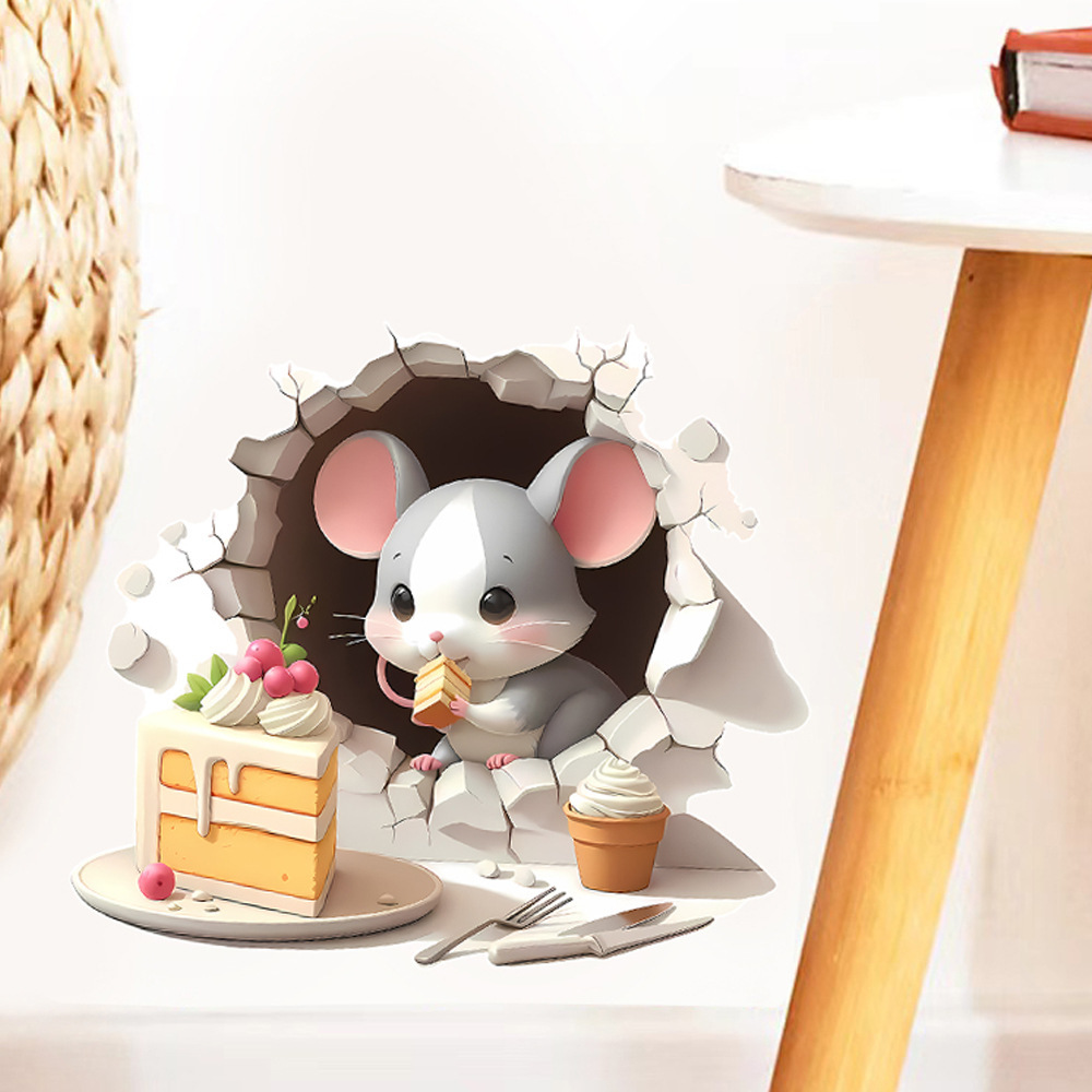 Autocollants muraux 3d décoratifs pour masquer les trous_voghion.com