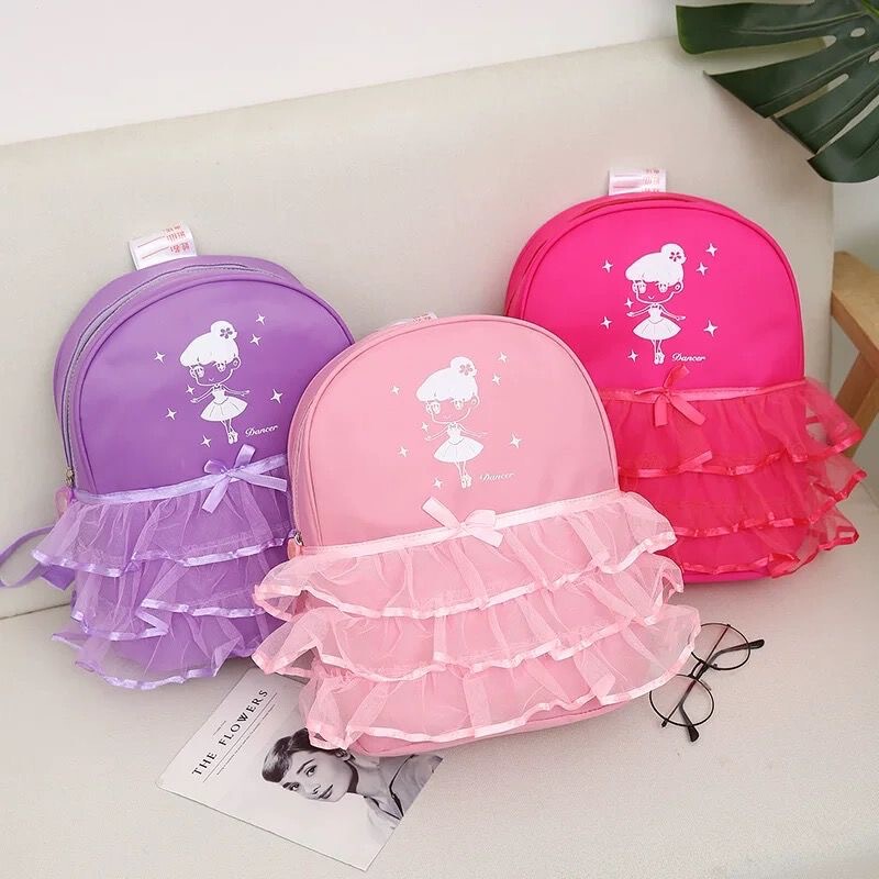 [A generation of hair] children's dance bag large capacity Fashion Dance backpack Korean ballet Latin dance backpack