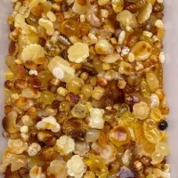 Прямая продажа из Шэньчжэня Songgang, янтарный цвет пчелиного воска, желтый и белый цветок, изысканная маленькая резьба, аксессуары для дизайна «сделай сам», популярный стиль, универсальный