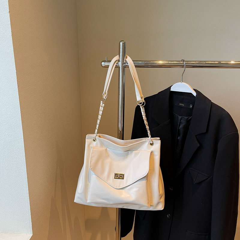 2024 nueva gran capacidad simple bolso de hombro para mujeres ocio viaje bolsa de viaje nicho bolso de brazo de moda retro