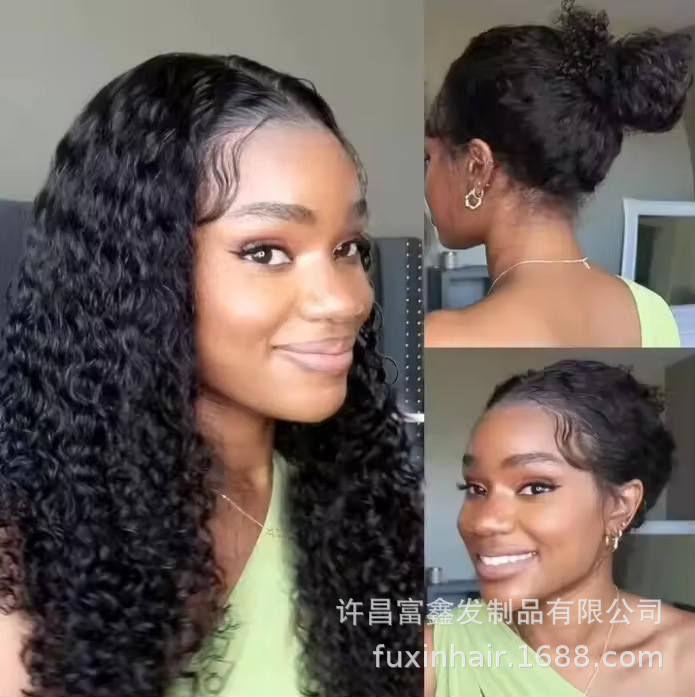 360 drawstring headgear full lace wig Tiktok real-life wig lace headgear real-life hair silk