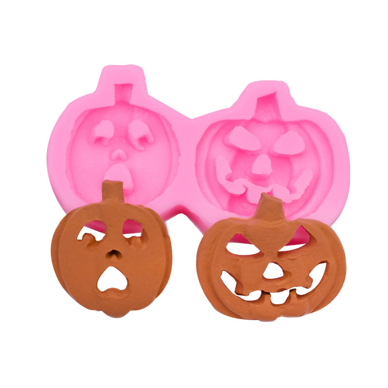 クリスマスハロウィーン装飾シリコンフリップ金型diyベーキングケーキ装飾チョコレート粘土ドリップ金型|undefined