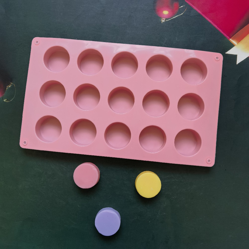 15 cilindro pequeño 217 molde de silicona pastel helado pudín molde de postre jabón utensilios