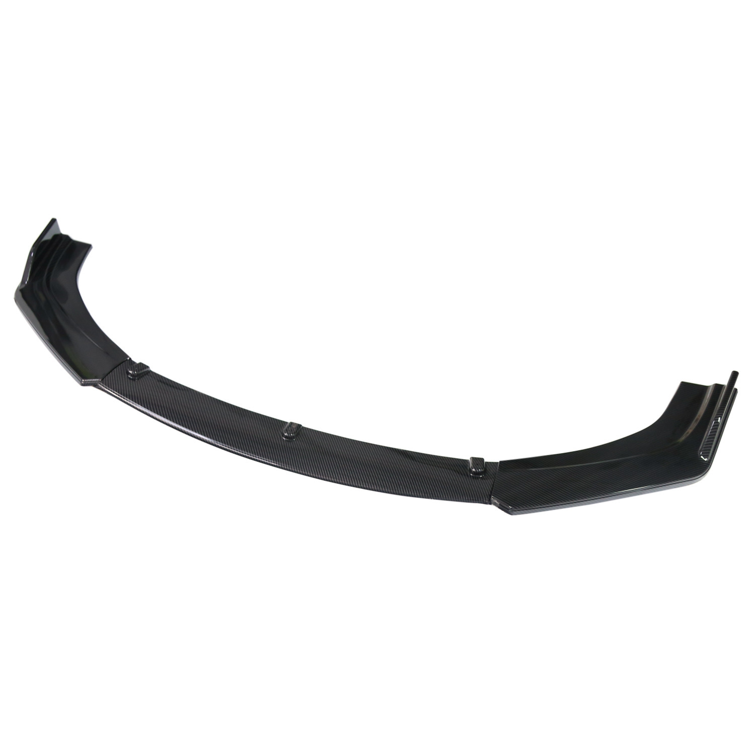 Universal Car Front Spoiler Three-Section Front Lip Front Chin Front Bumper Carbon Fiber Pattern Large and Small Surround Spoiler Modification