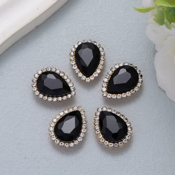 Water drop black (50 pieces in 1 pack)