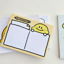 韩国Ins同款卡通笑脸柠檬系列便签本学生可撕简约可爱手帐素材纸