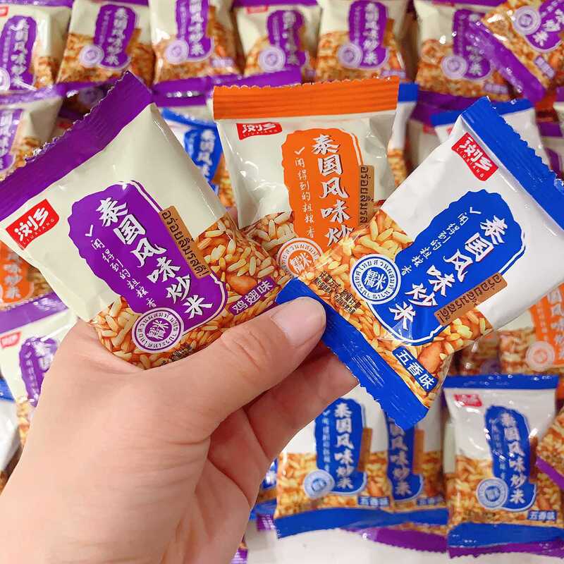 Liuxiang Thai-Style Fried Rice, Individually Packaged Long-Grain Glutinous Rice Snacks, Popular Snack for Watching Dramas, Satisfying Cravings, Casual Snacks Liuxiang Thai-Style Fried Rice, Individually Packaged Long-Grain Glutinous Rice Snacks, Popular Snack for Watching Dramas, Satisfying Cravings, Casual Snacks