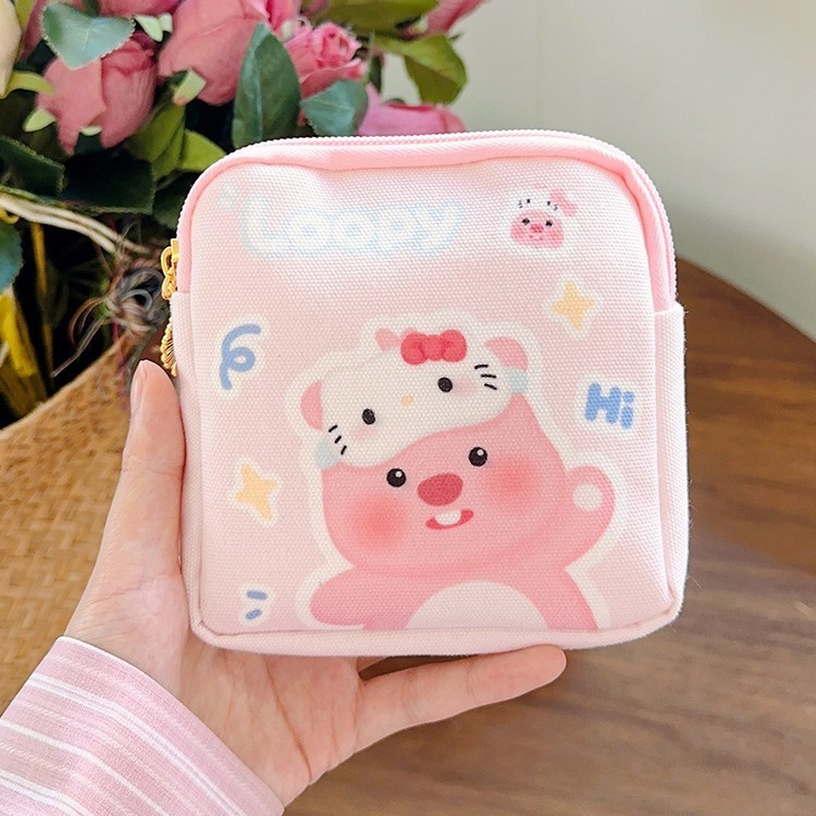 叔母のタオル収納バッグかわいい月事バッグ携帯学生用生理用ナプキンを入れたバッグ収納袋女子バッグ|undefined