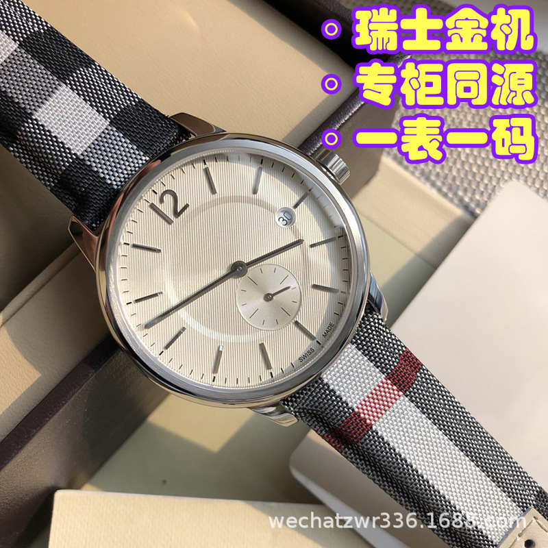 Cross-Border Bur Baobao Genuine Leather Women's Watch Men's Watch Original Swiss British Fashion Couple Quartz Watch Bu10002
