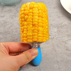 Stainless steel grilled corn needles, corn forks, barbecue skewers, outdoor barbecue supplies, barbecue tools, accessories, fruit forks