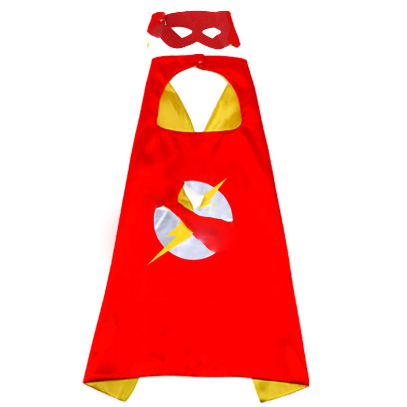 En stock al por mayor de Halloween Capitán América traje Spiderman Iron Man Hulk superhéroe capa niños