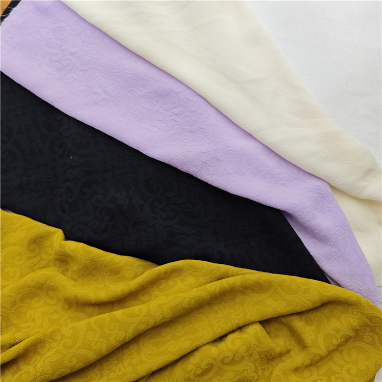 T612#春夏秋薄款暗纹古风花 女装衬衫连衣裙影视服饰手作包装布料