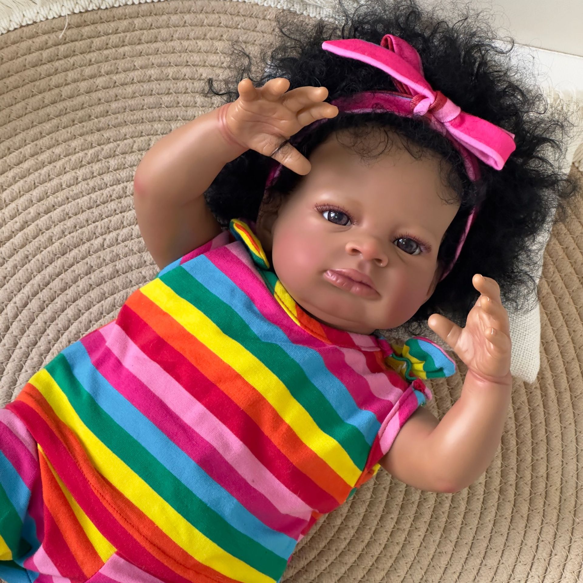 50cm simulación muñeca negro piel Arco Iris ropa muñeca Lanny transfronteriza Venta caliente suministro entrega de una sola pieza