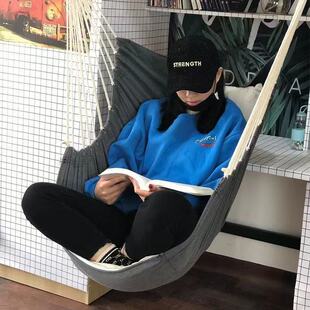 Dormitory Hanging Chair for College Students Lazy Dormitory Swing Indoor Thickened Canvas Hammock Student Reclining Hanging Chair Rocking Chair