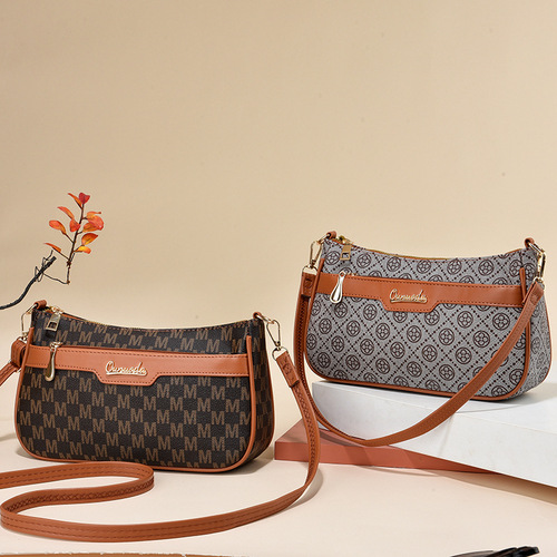 One-shoulder cross-body armpit bag with exquisite texture for women,  new bags, fashionable middle-aged mommy women's bag