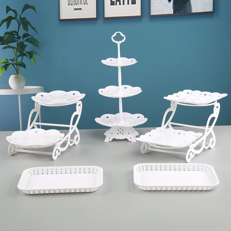 Birthday Arrangement Dessert Table Decorations Wedding Dessert Display Shelf Multi-Layer Fruit Table Cake Tray Snack Rack