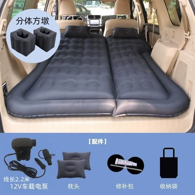 Vehicle-mounted inflatable bed | Bed, Crv Inflatable Bed, Suv - trunk-and-rear-seat-dual-use-suv-honeycomb-double-sided-oxford-black-with-22m-pump-a-pair-of-square-piers