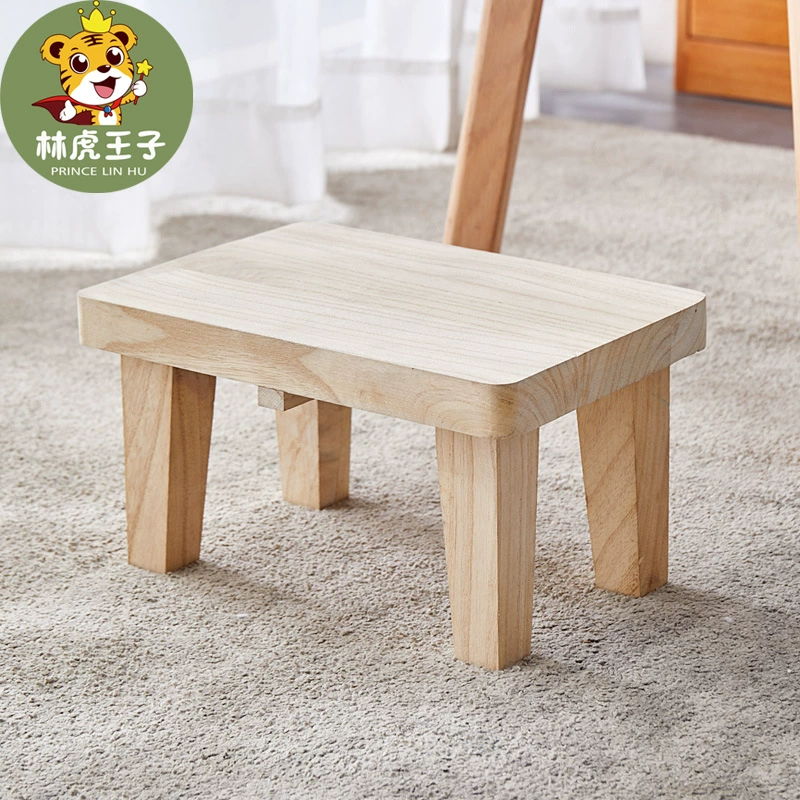Маленькая скамейка из массива дерева домашний табурет для гостиной в японском стиле низкий стул журнальный столик табурет обувь табурет маленький деревянный табурет
