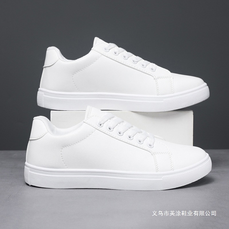 Comercio exterior zapatos de hombre 464748 zapatos blancos pequeños zapatos deportivos casuales blancos puros 2025 nuevos zapatos de skate