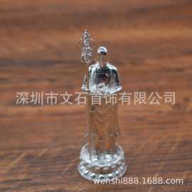 纯银999足银地藏王菩萨佛像摆件家居供奉家用 纯银佛像摆件带证书