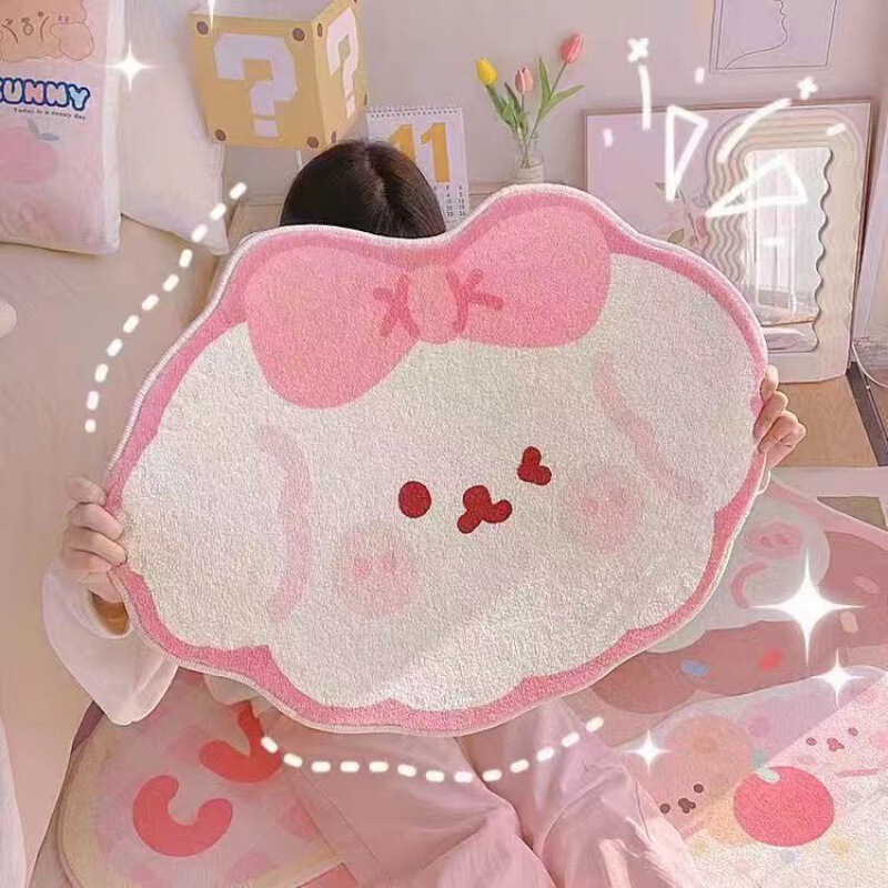 かわいい異形の不規則なカシミヤのじゅうたんの浴室の厚い毛の吸水の足のマットの猫のじゅうたんのラベルをまねて代行します。|undefined