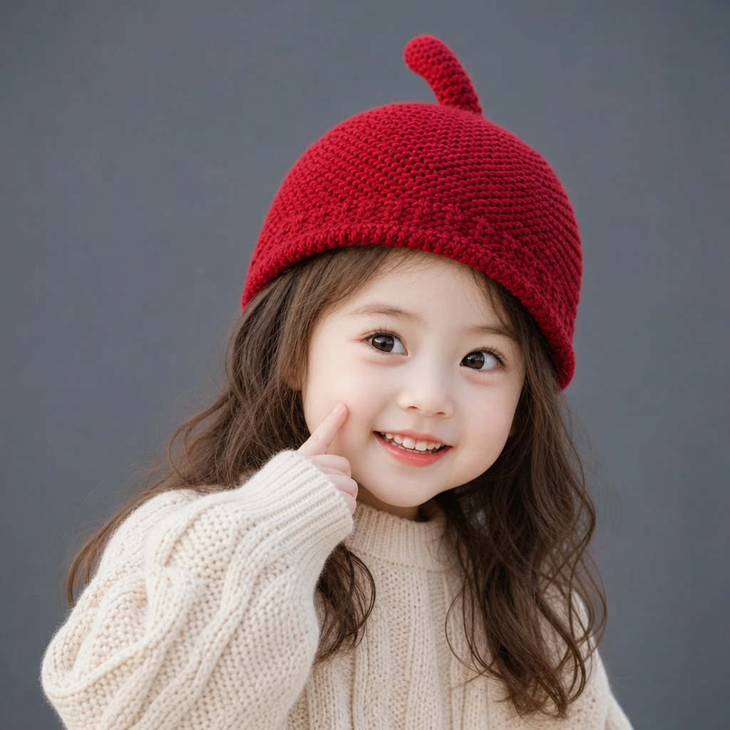 儿童帽子秋冬款新生幼儿光板潮套头帽可爱保暖男女宝宝针织毛线帽