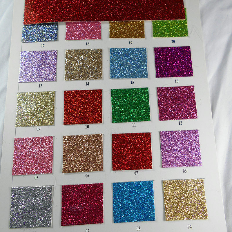 镜面水晶PU合成革无痕PU珠光金葱格力特淋膜PU皮革闪光鞋材箱包革