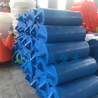 乡下河道杂物拦漂塑料拦污浮筒400*1000