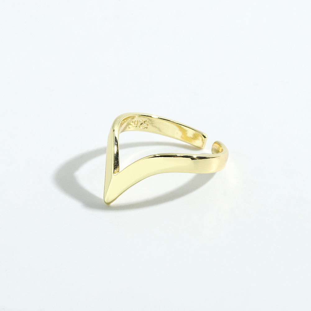 Simple Fashion Geometric Copper Ring display picture 3